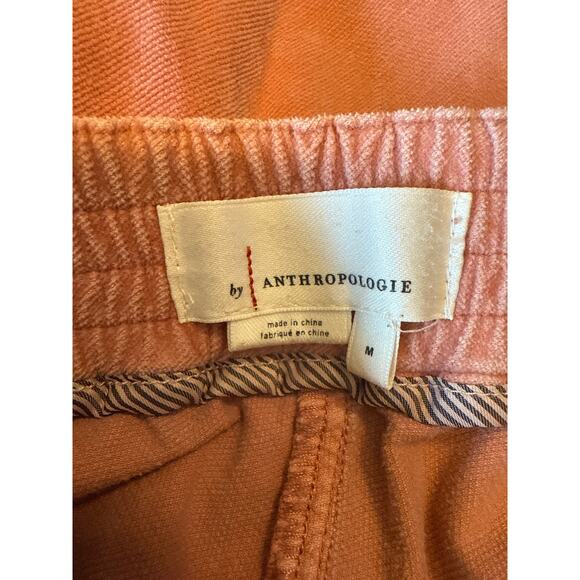 Anthropologie Kalea Womens Pink Corduroy Joggers Boho Trousers Pink/Rose Medium - Picture 7 of 8